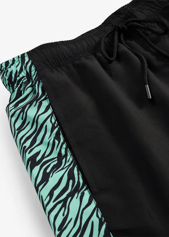 Badshorts med m&ouml;nstrade inf&auml;llningar, bonprix