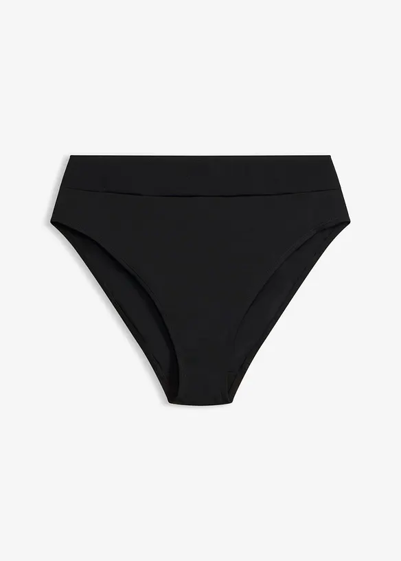 Snabbtorkande bikinibyxa med h&ouml;g midja och h&ouml;ga ben&ouml;ppningar, bonprix