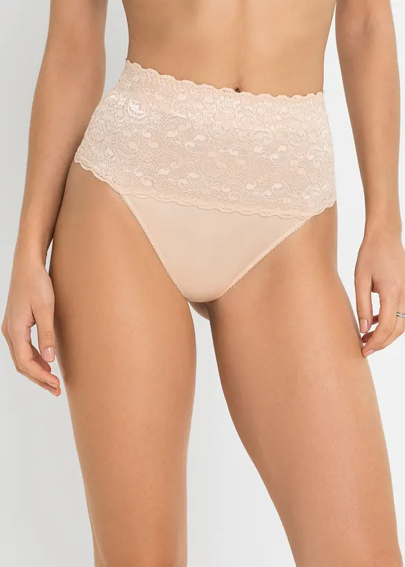 Stringtrosa med medelh&ouml;g formande effekt (2-pack), bonprix
