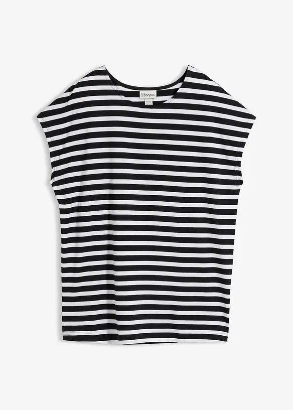 Randig T-shirt i ekologisk bomull, bonprix