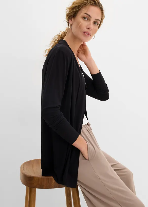 Cardigan i mjuk viskos, bonprix