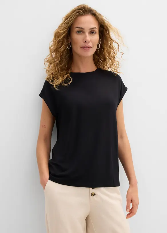 T-shirt med mjuk viskos, bonprix