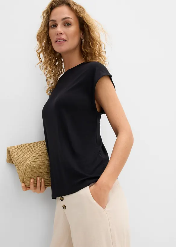 T-shirt med mjuk viskos, bonprix