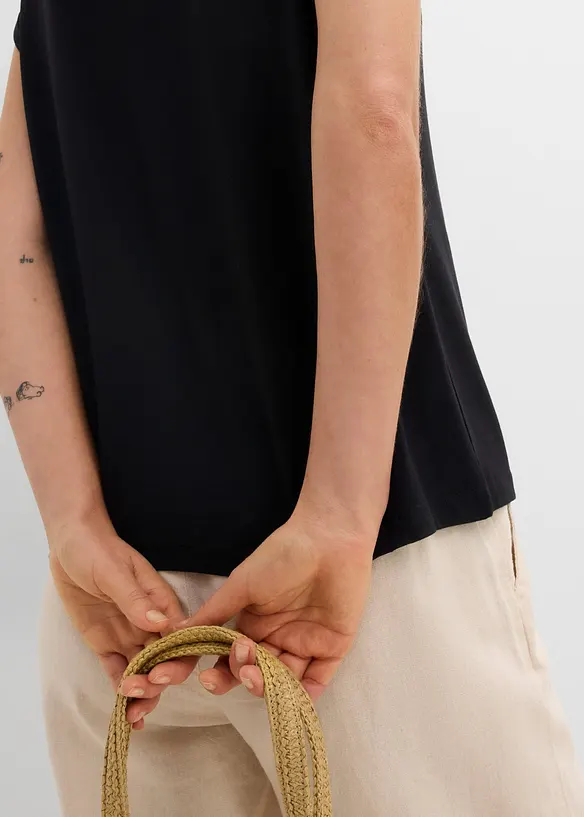 T-shirt med mjuk viskos, bonprix