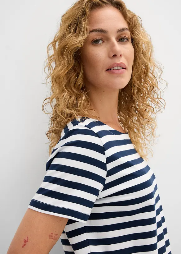 T-shirt med b&aring;tringning, bonprix