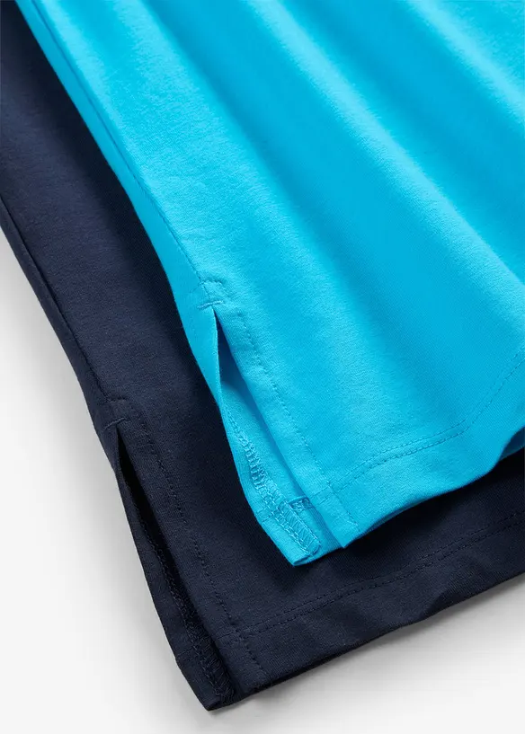 L&aring;ng topp med V-ringning (2-pack), bonprix