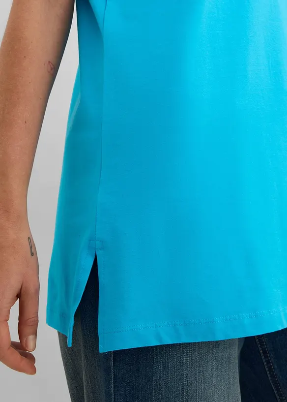 L&aring;ng topp med V-ringning (2-pack), bonprix
