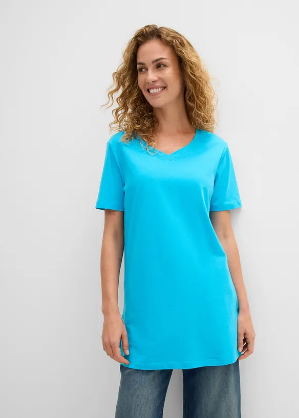 L&aring;ng topp med V-ringning (2-pack), bonprix
