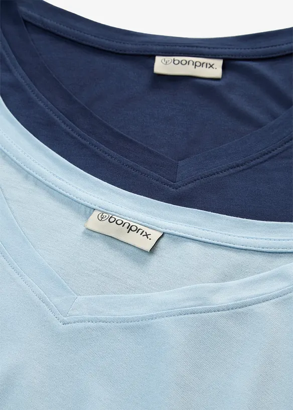 L&aring;ng topp i mjuk viskos (2-pack), bonprix