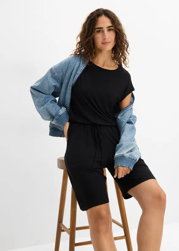 Jumpsuit av mjuk viskosmix, bonprix