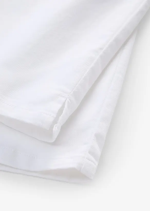 Stretchbyxa med raka ben Mid Waist, bonprix