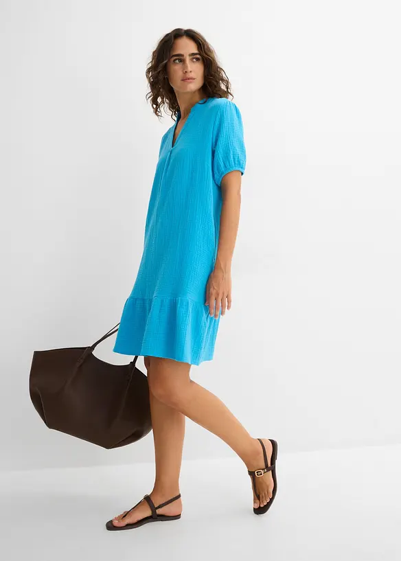 Minikl&auml;nning av muslin, bonprix
