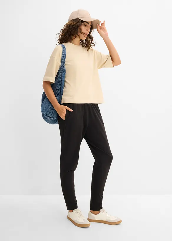 Jerseybyxa av bomullsmix, bonprix