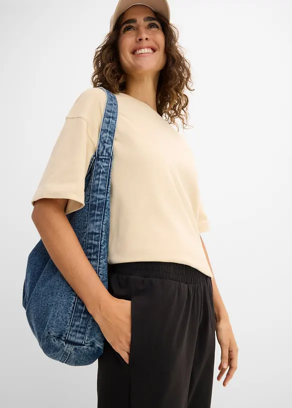 Jerseybyxa av bomullsmix, bonprix
