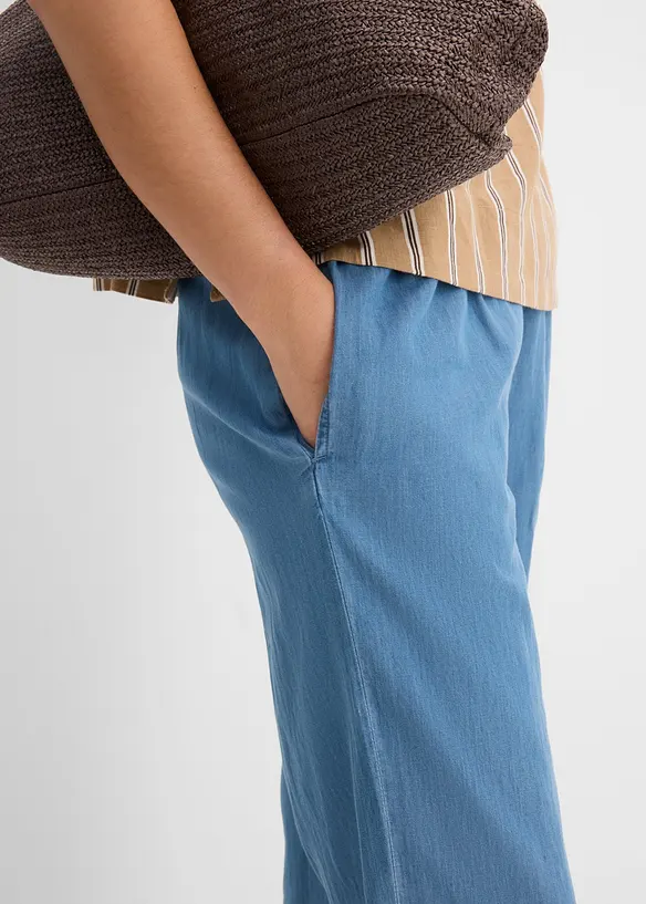 Wide Leg Jeans, High Waist, cropped, bonprix