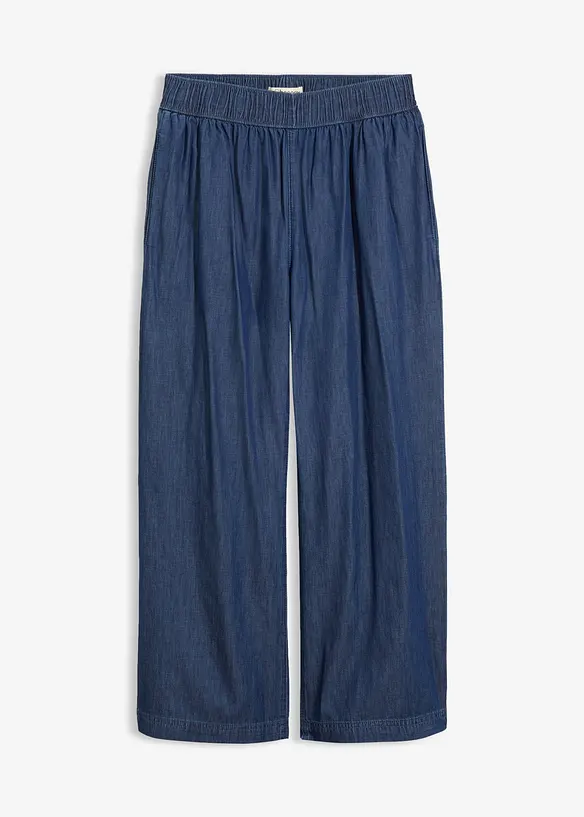 Wide Leg Jeans, High Waist, cropped, bonprix