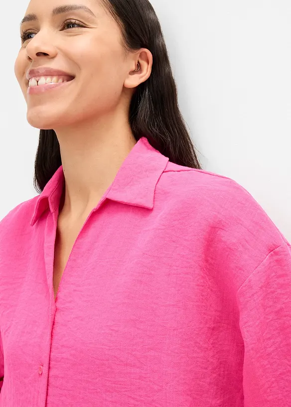 Oversizeblus i viskosmix, bonprix