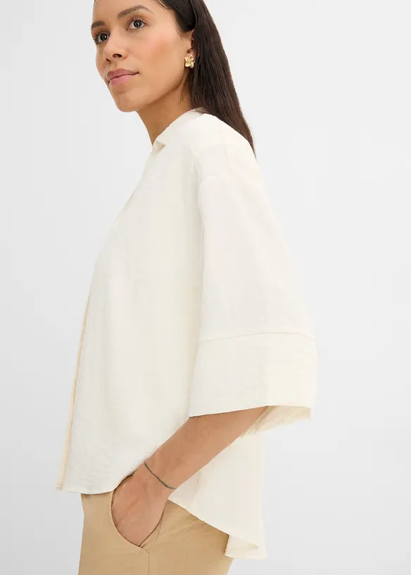 Oversizeblus i viskosmix, bonprix