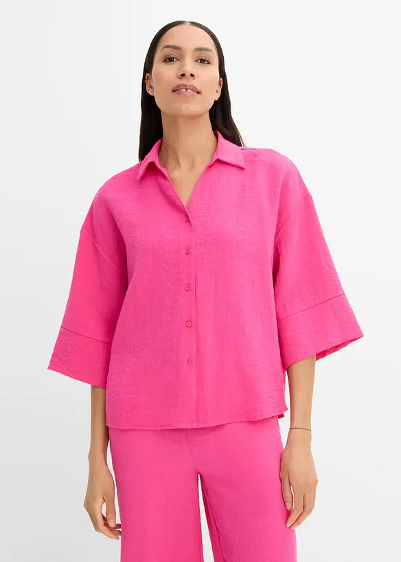 Oversizeblus i viskosmix, bonprix