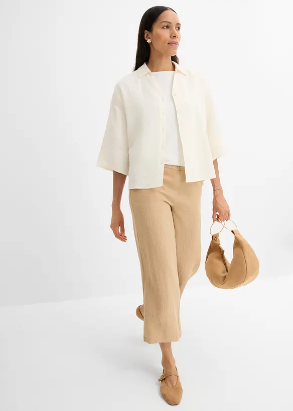 Oversizeblus i viskosmix, bonprix