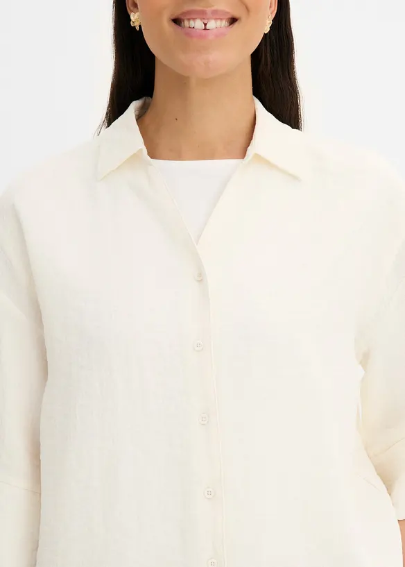 Oversizeblus i viskosmix, bonprix