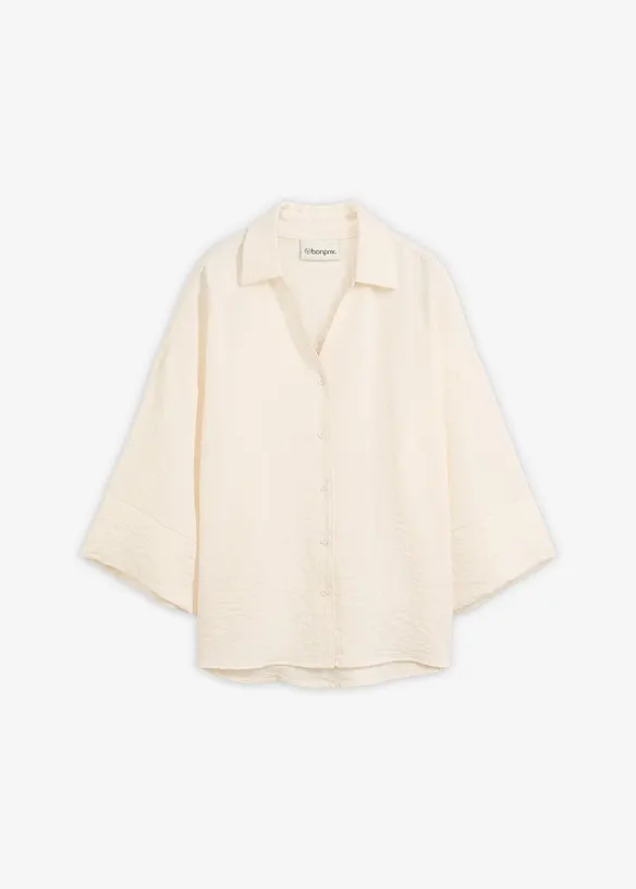 Oversizeblus i viskosmix, bonprix