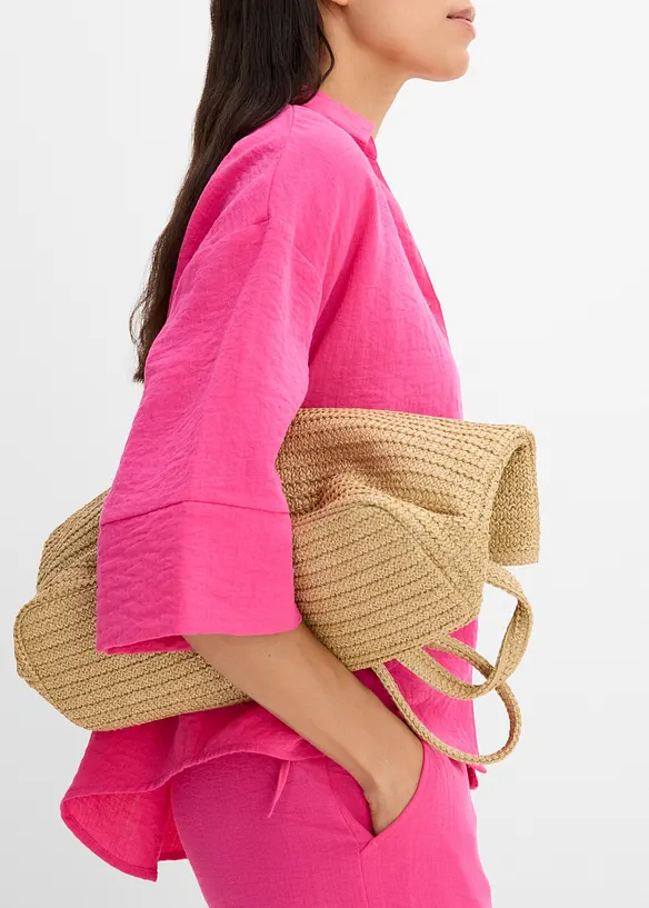 Oversizeblus i viskosmix, bonprix