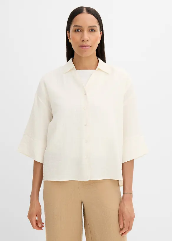 Oversizeblus i viskosmix, bonprix