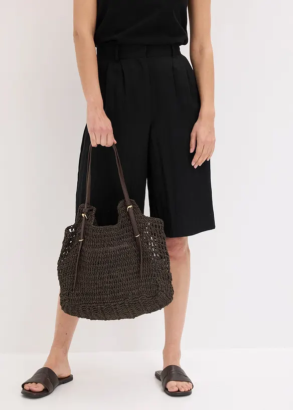 Shoppingv&auml;ska med halmlook och sp&auml;nne, bonprix