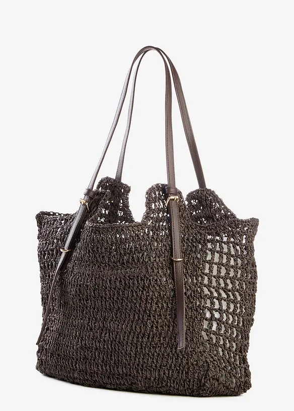 Shoppingv&auml;ska med halmlook och sp&auml;nne, bonprix