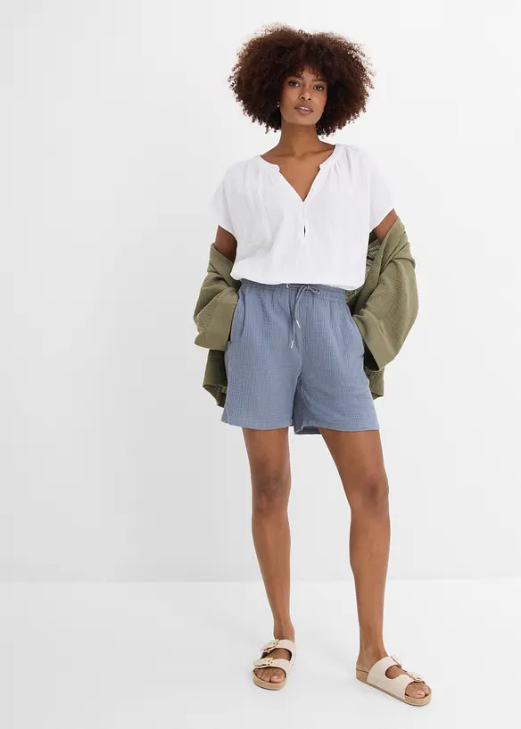 Shorts av muslin, bonprix