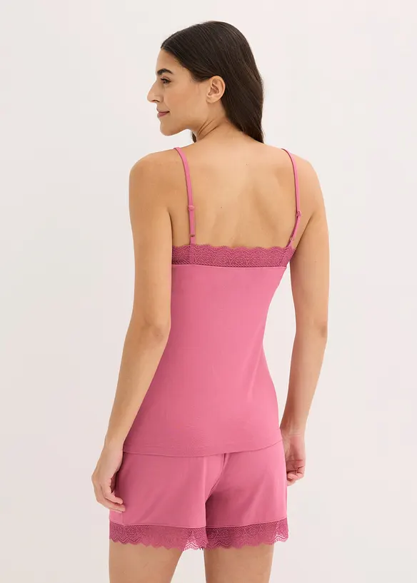 Pyjamas i viskos med shorts, bonprix