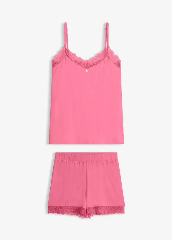 Pyjamas i viskos med shorts, bonprix