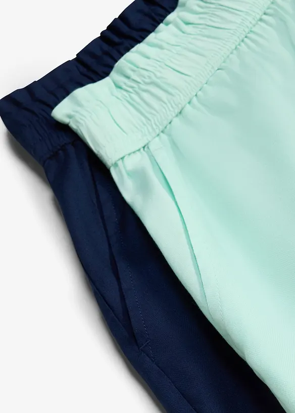 Dra p&aring;-shorts i mjuk viskos (2-pack), bonprix