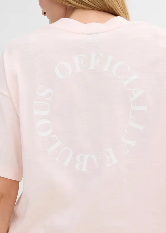 T-shirt i oversizemodell av ekologisk bomull, bonprix
