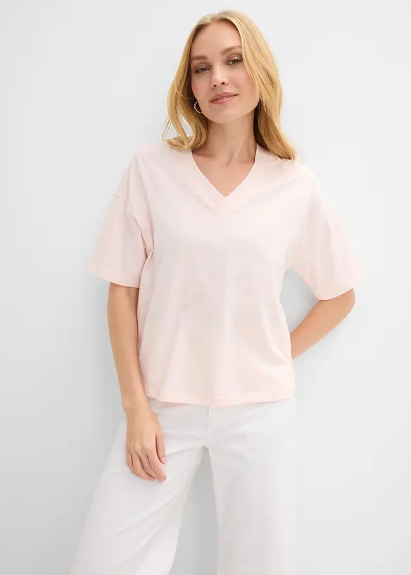 T-shirt i oversizemodell av ekologisk bomull, bonprix
