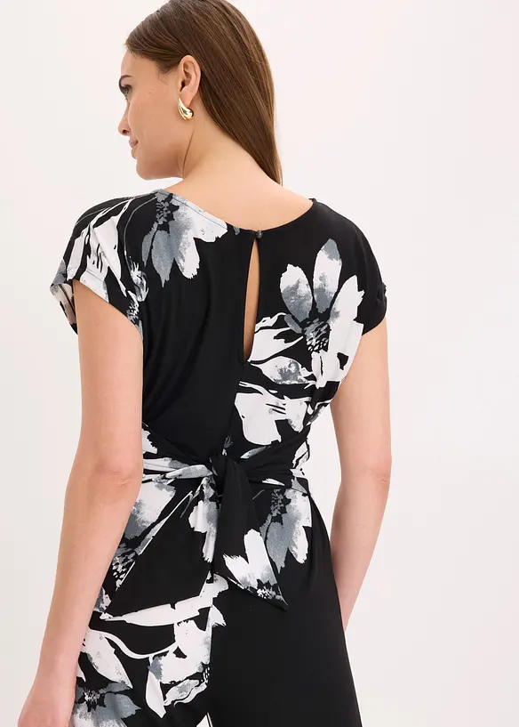 Jumpsuit med palmm&ouml;nster, bonprix