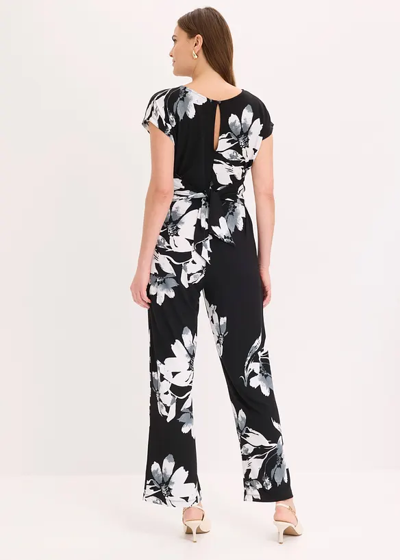 Jumpsuit med palmm&ouml;nster, bonprix