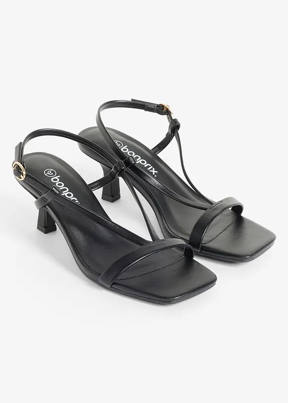 Sandalett med smal klack, bonprix