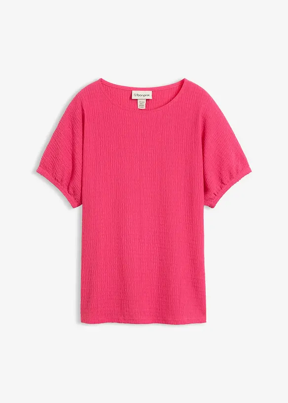 T-shirt i material med struktur, bonprix