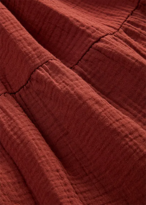 Oversized kl&auml;nning i bomullsmuslin, bonprix