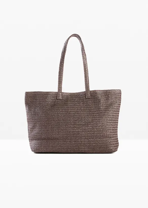 Shoppingv&auml;ska med halmlook, bonprix