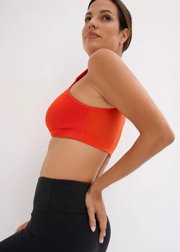 Sport-BH med framkn&auml;ppning och medelh&ouml;gt st&ouml;d, bonprix