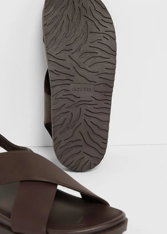 Sandal med bekv&auml;m fotb&auml;dd, bonprix