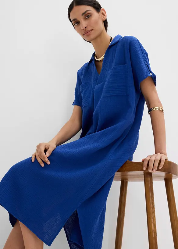 Kaftankl&auml;nning av mjuk muslin, bonprix