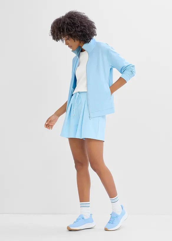 Mycket l&auml;tta funktionsshorts med dekorveck, snabbtorkande, bonprix