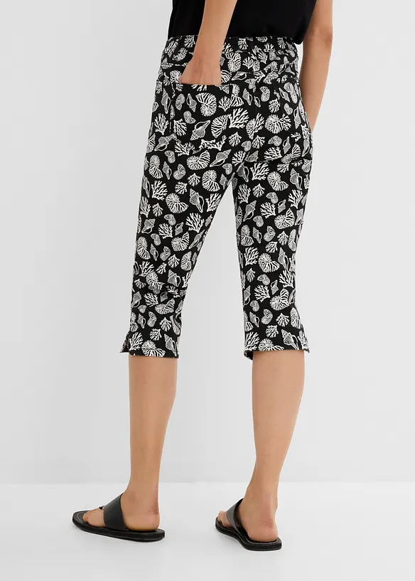 Capribyxa av bomullsstretch, bonprix