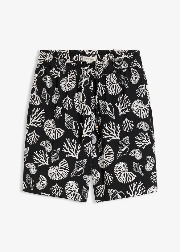 Dra p&aring;-shorts i viskosmix, bonprix