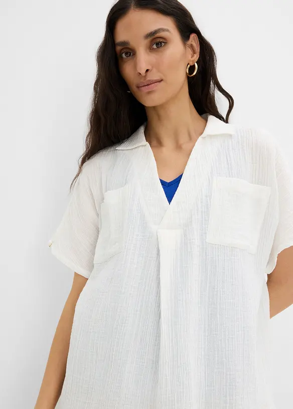 Blustunika av mjuk muslin, bonprix