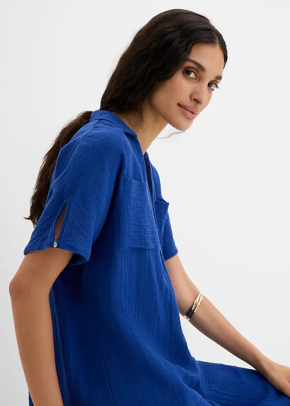 Blustunika av mjuk muslin, bonprix